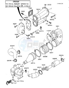 JS 300 B [JS300] (B1-B2) [JS300] drawing MUFFLER