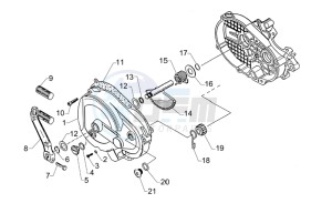 Mini RX 50 Entry drawing Kick-start lev.cpl-Clutch cov