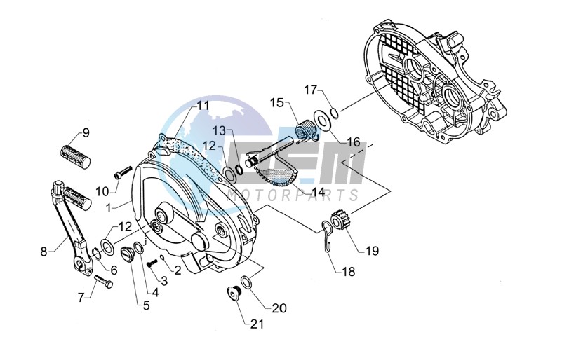 Kick-start lev.cpl-Clutch cov