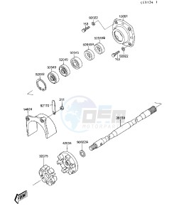 JB 650 A [JET MATE] (A1-A2) [JET MATE] drawing DRIVE SHAFT