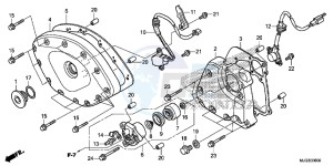 GL1800BG GOLDWING - F6B UK - (E) drawing FRONT COVER/ TRANSMISSION COVER