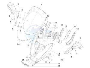 X9 500 drawing Windshield