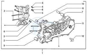 Liberty 50 ptt drawing Crankcase