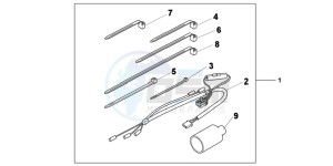 NC700DC Integra E drawing KIT,GRIP HEATER A