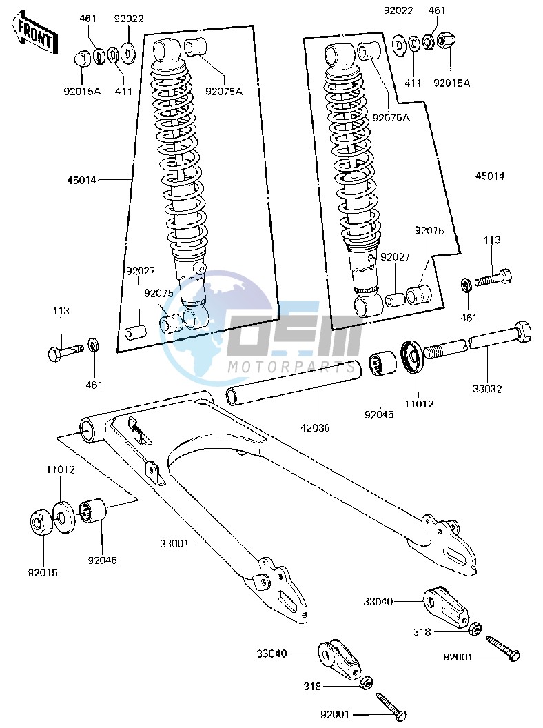 SWING ARM_SHOCK ABSORBERS -- 81 B2- -