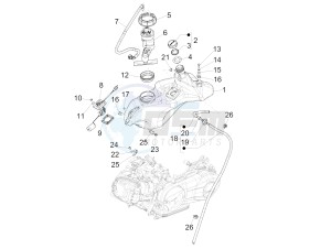 150 4T 3V ie Primavera (EMEA, LATAM) EQR) drawing Fuel tank