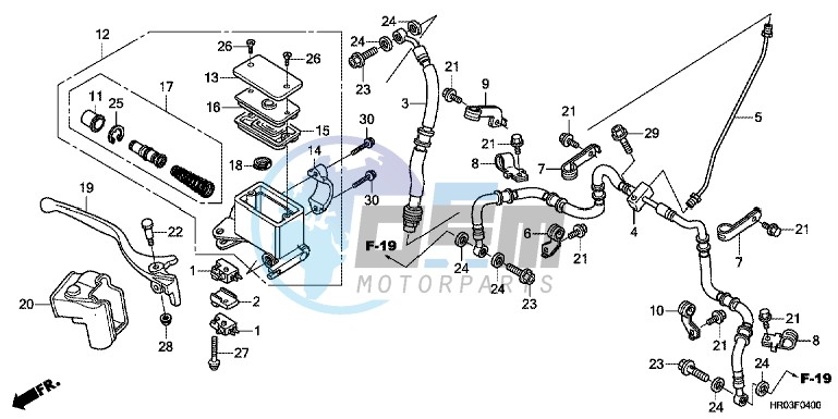 FRONT BRAKE MASTER CYLINDER