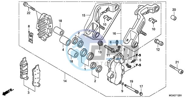 L. FRONT BRAKE CALIPER