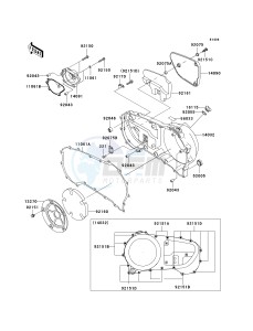 VN 1600 E [VULCAN 1600 CLASSIC] (6F) E6F drawing RIGHT ENGINE COVER-- S- -