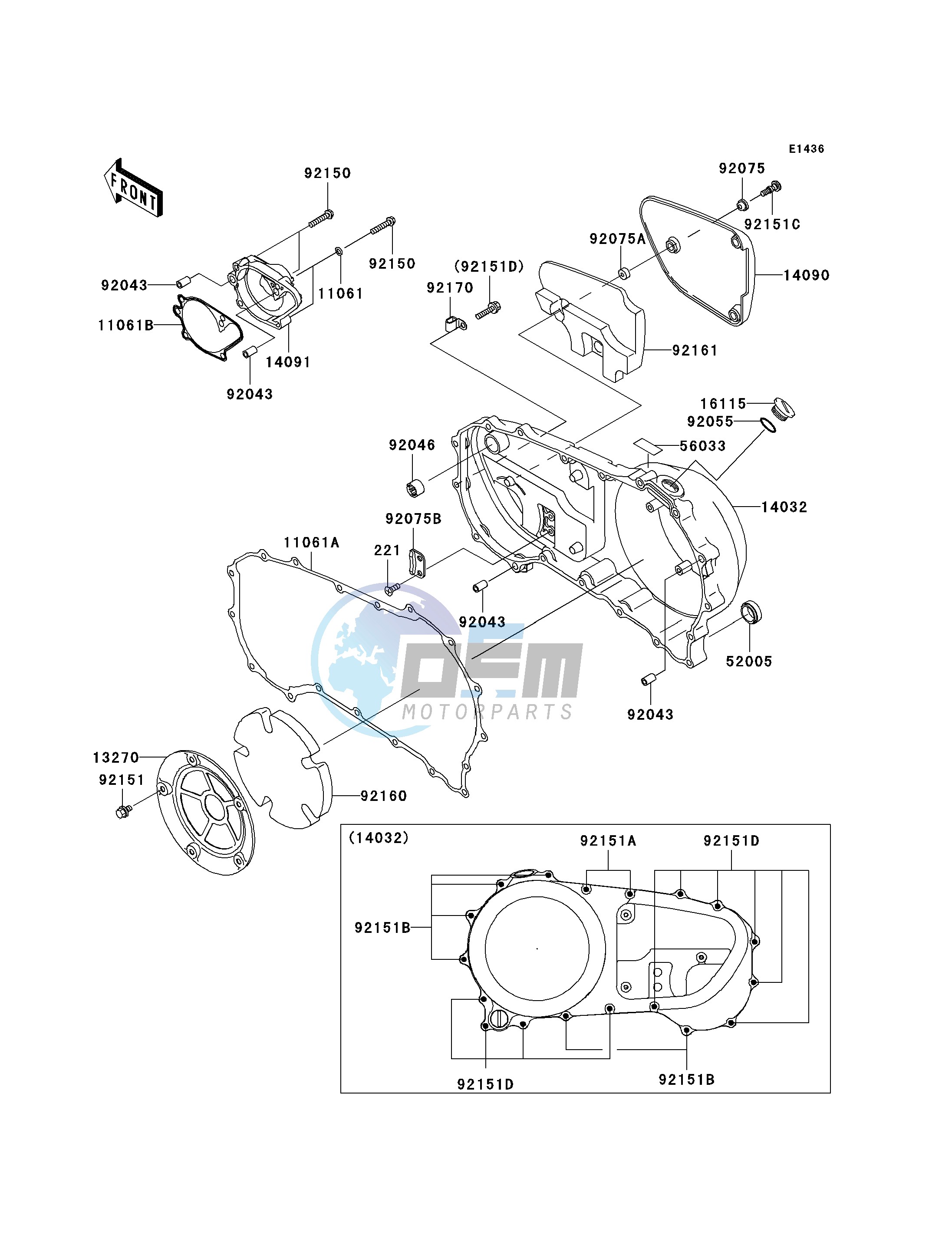 RIGHT ENGINE COVER-- S- -