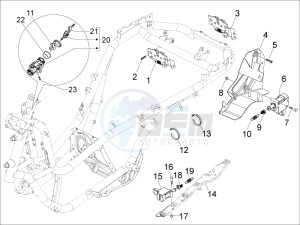 MP3 500 Tourer (USA) USA drawing Locks