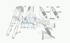 California 1100 Jackal Jackal drawing Front/rear shock absorber