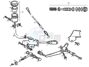 GPR 50 drawing Rear brake