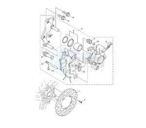 HW XENTER 125 drawing FRONT BRAKE CALIPER