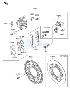 RM-Z250 (E24) drawing FRONT BRAKE