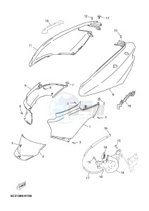 YN50FM NEO'S 4 (2CG4 2CG4) drawing SIDE COVER