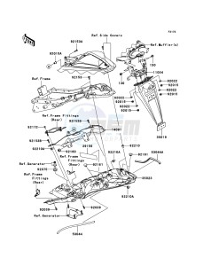 NINJA_ZX-6R ZX600P7F FR GB XX (EU ME A(FRICA) drawing Rear Fender(s)