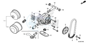 VT750CSD Shadow - VT750CS-D 2ED - (2ED) drawing OIL PUMP