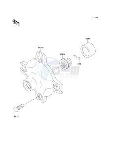 KVF 360 C [PRAIRIE 360 4X4 HARDWOODS GREEN HD] (C6F-C9F) C8F drawing REAR HUB