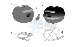 Leonardo 125-150 drawing Acc. - Top/cases side cases