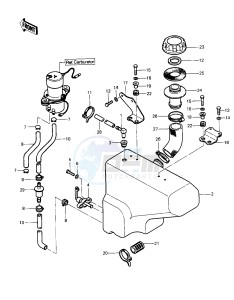 KLT 250 P [POLICE] (P1) [POLICE] drawing FUEL TANK