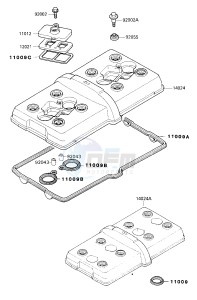 ZX 750 H [NINJA ZX-7] (H1) [NINJA ZX-7] drawing CYLINDER HEAD COVER