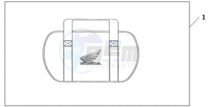 GL18009 Australia - (U) drawing SADDLEBAG COOLER