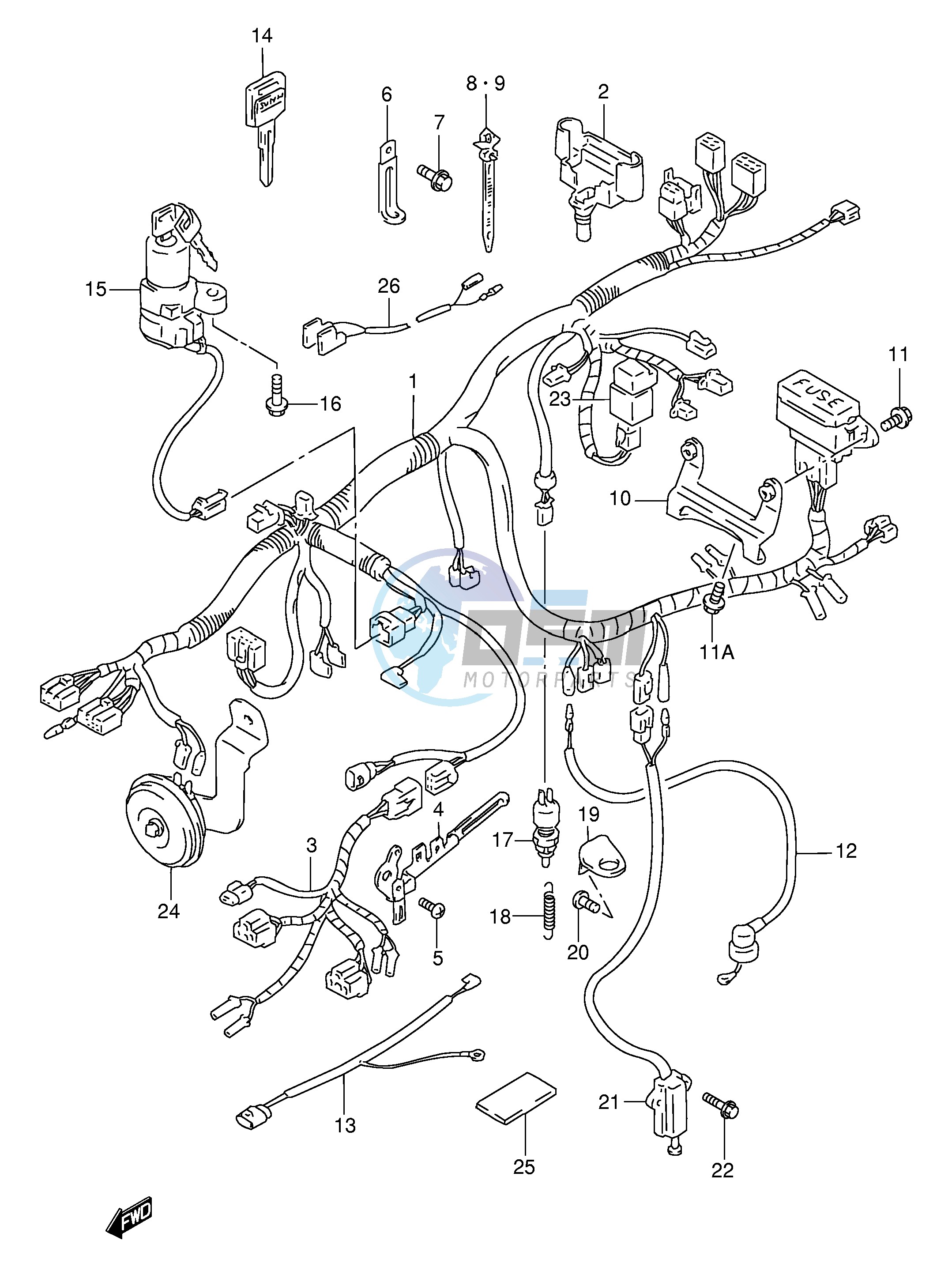 WIRING HARNESS (MODEL S T V W)