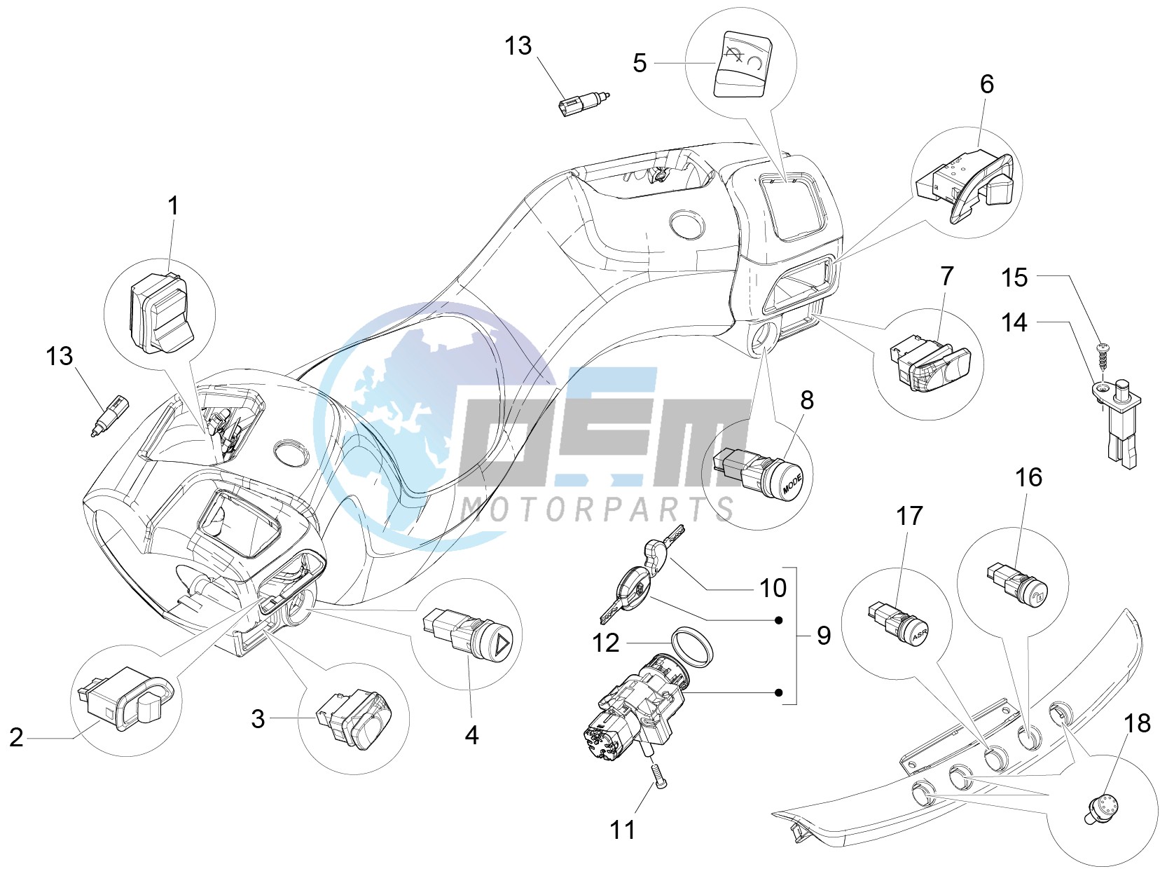 Selectors - Switches - Buttons