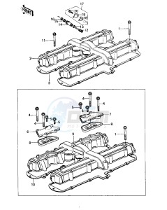 KZ 650 C [CUSTOM] (C1-C3) [CUSTOM] drawing CYLINDER HEAD COVER