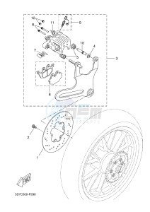 MT125 MT-125 (BR31 BR31 BR31 BR31 BR31) drawing REAR BRAKE CALIPER