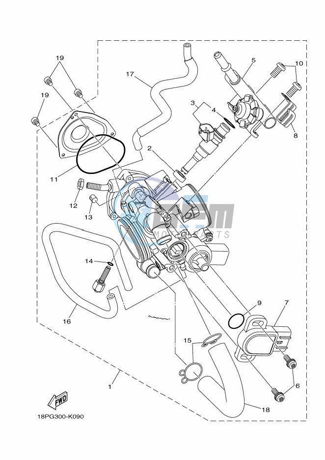 THROTTLE BODY ASSY 1