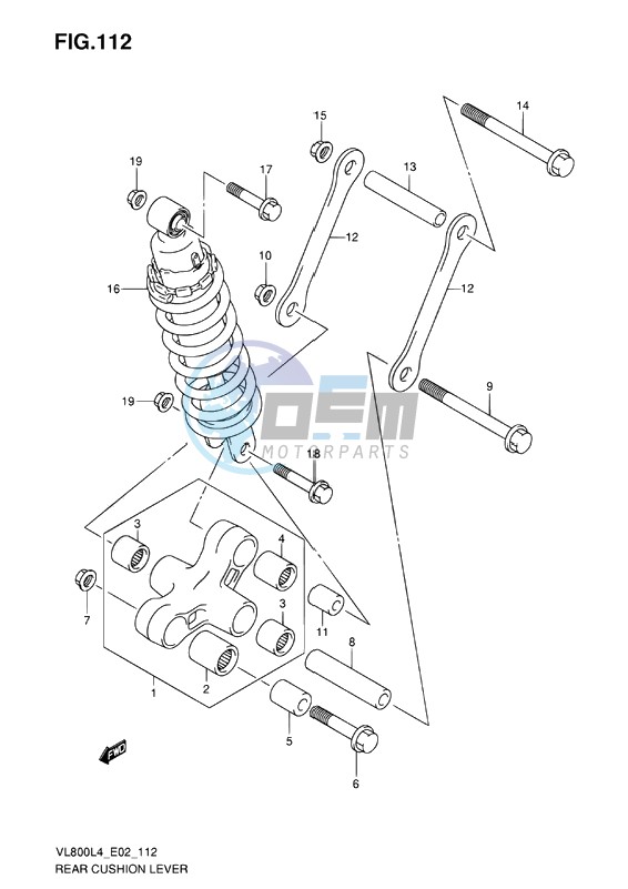 REAR CUSHION LEVER