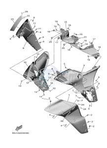 TRACER 9 MTT890 (B5UE) drawing COWLING