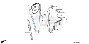 CRF100F9 Australia - (U) drawing CAM CHAIN