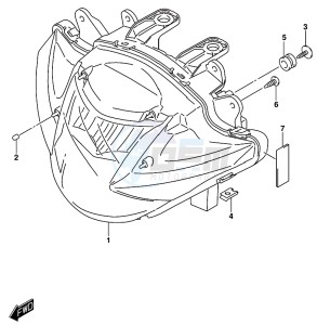 GSX-R125 drawing HEADLAMP