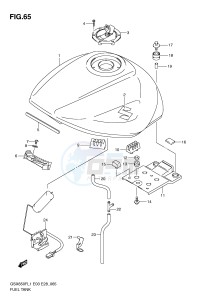 GSX650F (E3-E28) Katana drawing FUEL TANK (GSX650FAL1 E33)