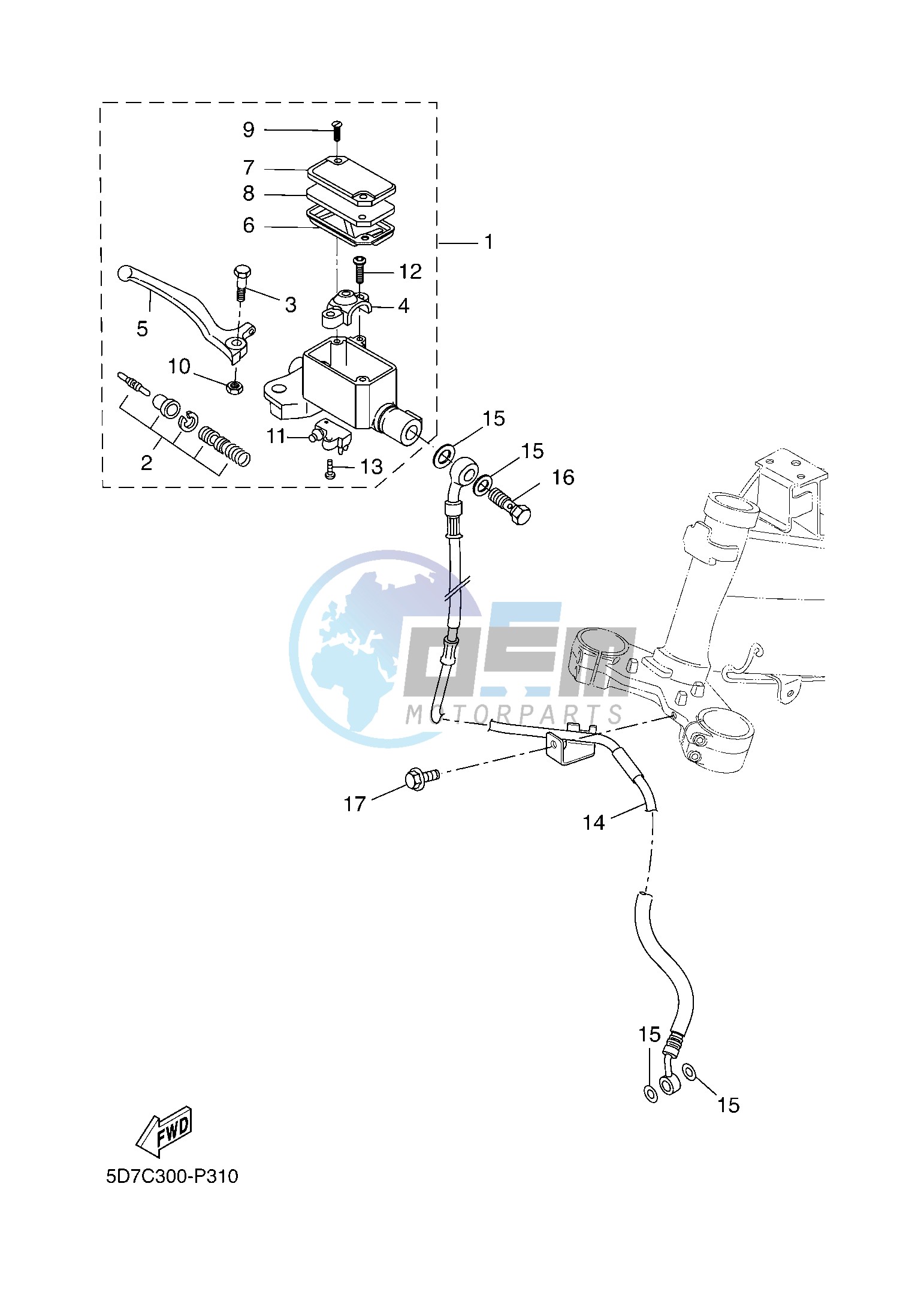 FRONT MASTER CYLINDER