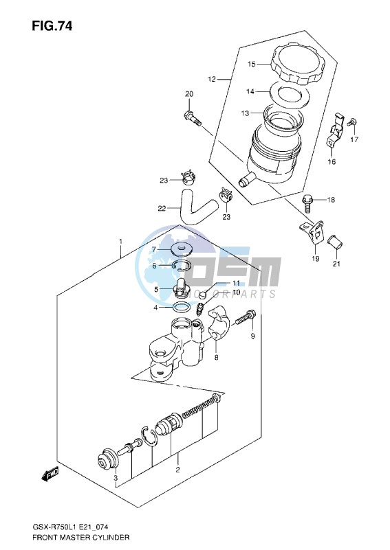 FRONT MASTER CYLINDER