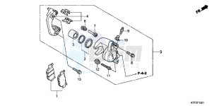 SH125C drawing REAR BRAKE CALIPER