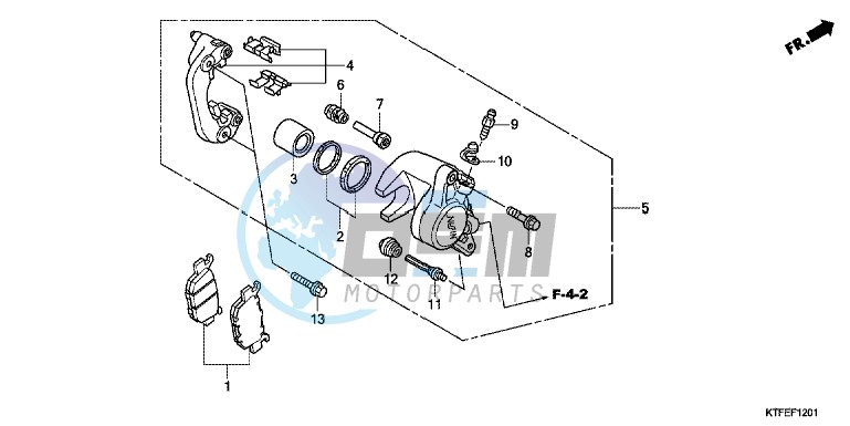 REAR BRAKE CALIPER