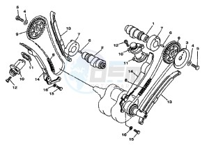 XV DX VIRAGO 535 drawing CAMSHAFT -CHAIN