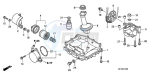 CBF1000AA France - (F / ABS CMF) drawing OIL PAN/OIL PUMP