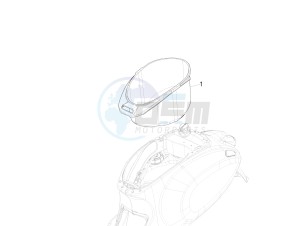 PRIMAVERA 50 25 KMH 4T 2V E 4V NOABS E2 25kmh (EMEA) drawing Helmet housing - Undersaddle