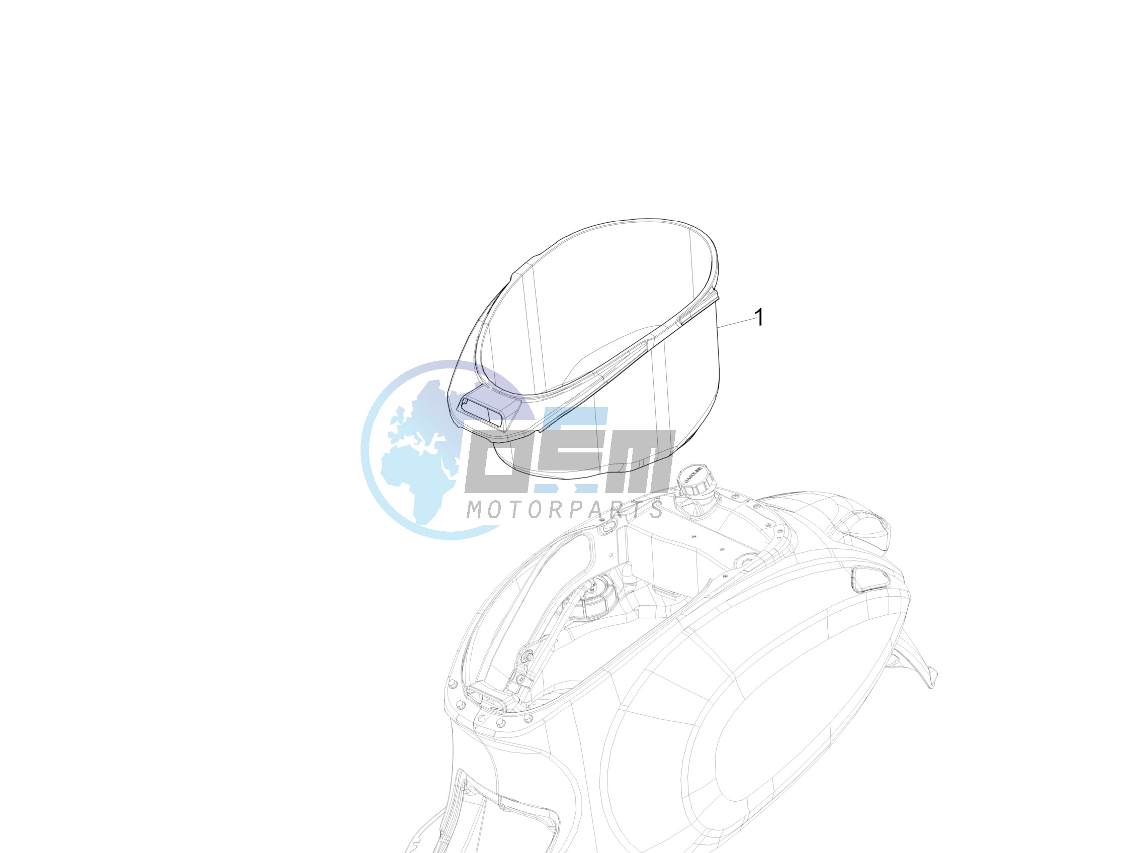 Helmet housing - Undersaddle