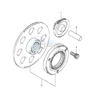 Inazuma 250 drawing STARTER CLUTCH