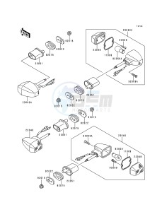 ZR 1100 C [ZRX1100] (C3-C4) drawing TURN SIGNALS