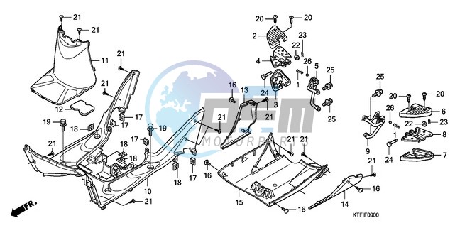 FLOOR PANEL/PILLION STEP