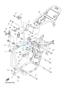 XVS950XR-A SCR950 SCR950 (BL34) drawing FRAME