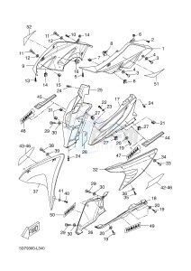 YZF-R125 R125 (5D7F 5D7F 5D7F) drawing COWLING 1